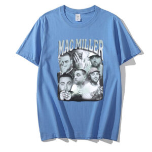 Mac Miller Oversized Tshirts Blue
